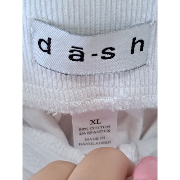 Dash Womens Size XL White Cargo Pants XL Stretch Cotton Blend Summer Beachy - Picture 3 of 8